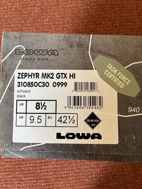 Lowa Zephyr Mk2 GTX HI wandelschoen beveiliging task force, Sport en Fitness, Bergsport en Wandelen, Zo goed als nieuw, Schoenen