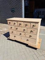 Puur natuur on behandeld grenen ladekast, Ophalen, R.kooij65@gmail.com, 100 tot 150 cm, Metaal
