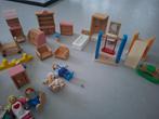Houten poppenhuis meubels, Ophalen of Verzenden, Gebruikt, Poppenhuis