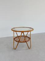 VINTAGE RONDE BAMBOE SALONTAFEL | ROHÉ NOORDWOLDE, Gebruikt, 50 tot 100 cm, -, -