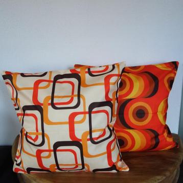 Retro vintage stijl kussenhoezen 45 x 45 cm diverse modellen beschikbaar voor biedingen
