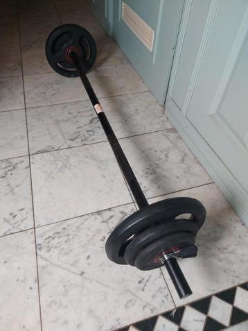 Halterstang 130cm 20kg rubbercoated beschikbaar voor biedingen