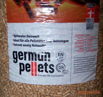 GERMAN PELLETS houtpellets voor uw pelletkachel AFGEHAALD   beschikbaar voor biedingen