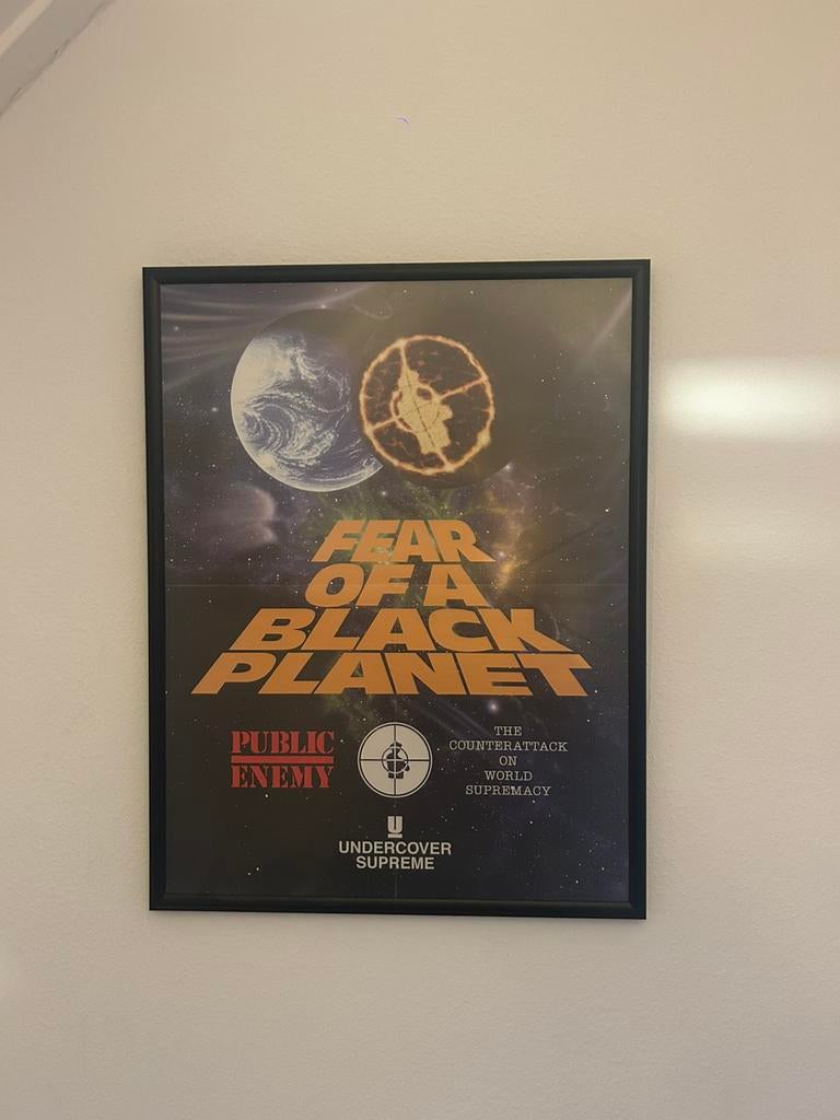 Supreme Undercover PublicEnemy Fear Of A Black Planet Poster, Ophalen, Zo goed als nieuw, A1 t/m A3, Overige onderwerpen