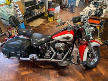 SPLINTERNIEUWE HERITAGE CLASSIC, 7000km, Side bags 2002 beschikbaar voor biedingen