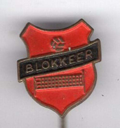 Blokkeer Volleybalvereniging koper speldje ( Z_145 ), Verzamelen, Speldjes, Pins en Buttons, Zo goed als nieuw, Speldje of Pin