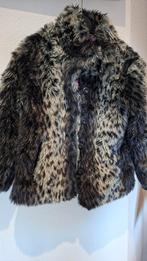 Kotton kids leuke faux fur jas luipaard zwart/grijs 7/8 jr., Ophalen of Verzenden, Meisje, Jas
