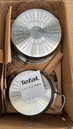 Tefal Intuition set 4 panen met 4 glazen deksels, Huis en Inrichting, Nieuw, Pannenset, Ophalen of Verzenden, Glas