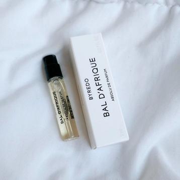 NU €5 ‼️ Byredo Bal D'Afrique eau de parfum sample 2 ml beschikbaar voor biedingen