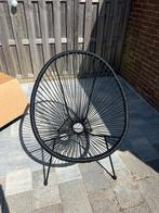 Zwarte tuinstoel, Tuin en Terras, Ophalen, Zo goed als nieuw, Metaal