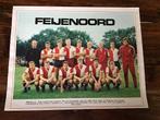 Voetbal poster Feyenoord 1970-1971, Verzamelen, Ophalen of Verzenden, Zo goed als nieuw