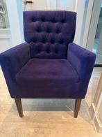 Fauteuil - stoel - donkerpaars, Huis en Inrichting, Fauteuils, Ophalen, Minder dan 75 cm, Zo goed als nieuw, 50 tot 75 cm