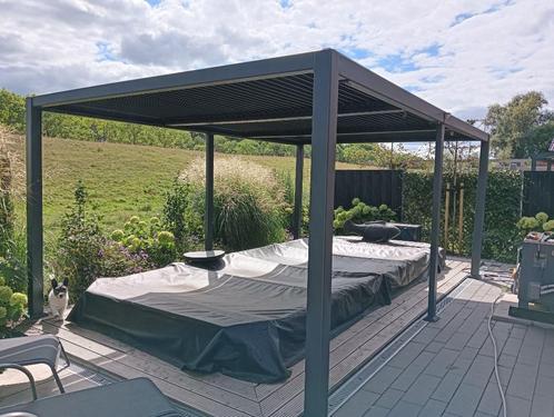 Lamellen overkapping 5,5x3,5x2,3 meter, Tuin en Terras, Overkappingen, Gebruikt, Overige typen, Ophalen