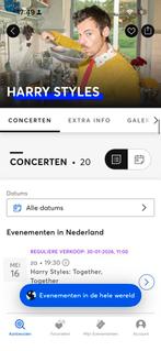 Harry styles 4 tickets naast elkaar vak 111 23 mei, Tickets en Kaartjes, Drie personen of meer, Ticket of Toegangskaart