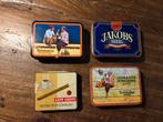 4 Vintage Tabaksblikjes, Verzamelen, Blikken, Ophalen of Verzenden