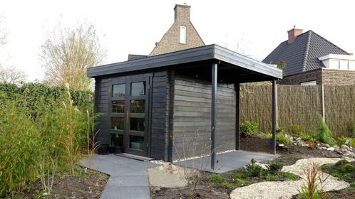 Blokhut 331M---Met overkapping, Hobby en Vrije tijd, Overige Hobby en Vrije tijd, Nieuw, Verzenden