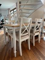 Eettafel met 1+3 Stoel, Ophalen of Verzenden, Zo goed als nieuw, 4 tot 6 stoelen