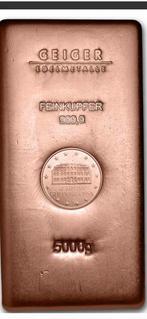 Geiger koperbaar 5 kilo nieuw, Ophalen of Verzenden, Koper