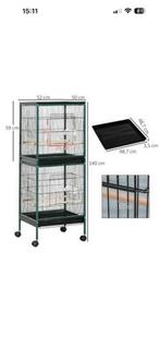 Kamer volière duo, Dieren en Toebehoren, Vogels | Hokken en Kooien, Ophalen of Verzenden, Zo goed als nieuw, Aluminium, Volière