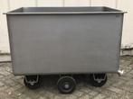 RVS kar met 2 uitlopen, 116x87x87 cm, vlees/voedingsmiddelen, 100 liter of meer, Ophalen, Gebruikt, Transportkar