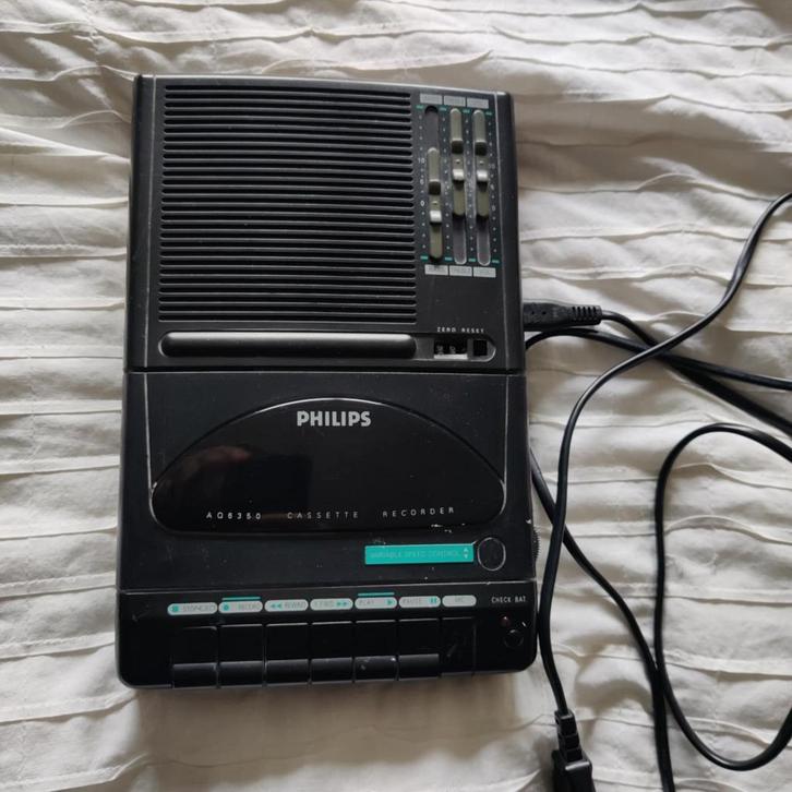 Philips cassette recorder AQ6350, Audio, Tv en Foto, Cassettedecks, Enkel, Philips, Ophalen