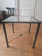 Vintage Hollywood/Regency Salon Tafel, Gebruikt, 50 tot 100 cm, 50 tot 75 cm, Vierkant