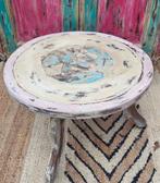 Shabby/Afrikaans/Houtsnijwerk/Boho/Tafeltje, Ophalen of Verzenden