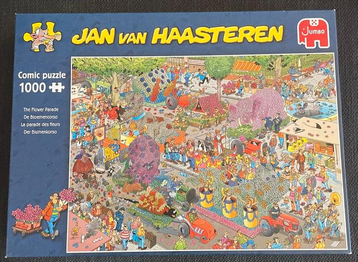 2 Jan van Haasteren Puzzels - Bloemencorso & Veldrijden, Hobby en Vrije tijd, Denksport en Puzzels, Zo goed als nieuw, Legpuzzel