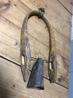Geitenbel met houten kraag zeer mooi en oud, Antiek en Kunst, Ophalen of Verzenden