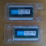 Crucial 64gb (2x32) DDR4 3200 SODIMM geheugen, Computers en Software, RAM geheugen, Gebruikt, DDR4, Ophalen of Verzenden, Desktop