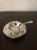 Theezeef met lekbakje Keltum pleet verzilverd., Antiek en Kunst, Ophalen