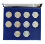 Nederland zilverset Juliana guldens 10 stuks, Postzegels en Munten, Munten | Nederland, 1 gulden, Koningin Juliana, Setje, Zilver