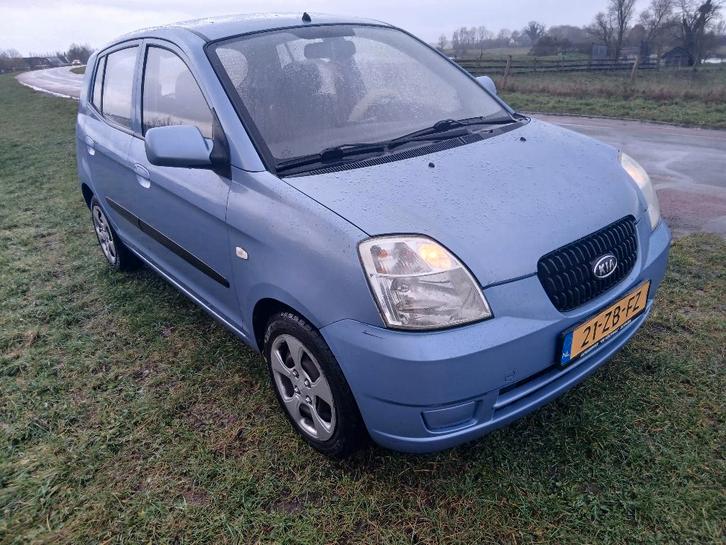 Kia Picanto 1.0 2007 Licht Blauw 203.000 46 KW, Auto's, Kia, Particulier, Picanto, ABS, Metallic lak, Radio, Benzine, B, Hatchback