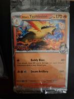 Pokémon Destined Rivals Staff Promo Sealed - Ethan's Typhlos, Verzamelen, Poppetjes en Figuurtjes, Ophalen of Verzenden