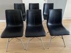 XOOON eetkamerstoel Ambra 6 stuks zwart RVS, Huis en Inrichting, Stoelen, Ophalen, Overige materialen, Zwart, Zo goed als nieuw