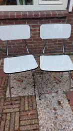 2 formica keukenstoelen, Huis en Inrichting, Stoelen, Ophalen, Gebruikt, Eén