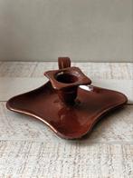 Oude Franse emaille blaker, Huis en Inrichting, Woonaccessoires | Kandelaars en Kaarsen, Gebruikt, Bruin, Ophalen of Verzenden