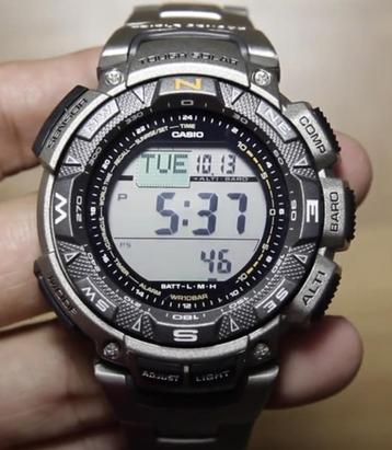 Titanium Casio Pro Trek PRG-240T-7 – Outdoor Sportwatch beschikbaar voor biedingen