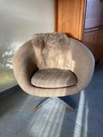 Scandinavisch Design Vintage Fauteuil Kuip Stoel, Huis en Inrichting, Fauteuils, Ophalen, 75 tot 100 cm, Zo goed als nieuw, Stof