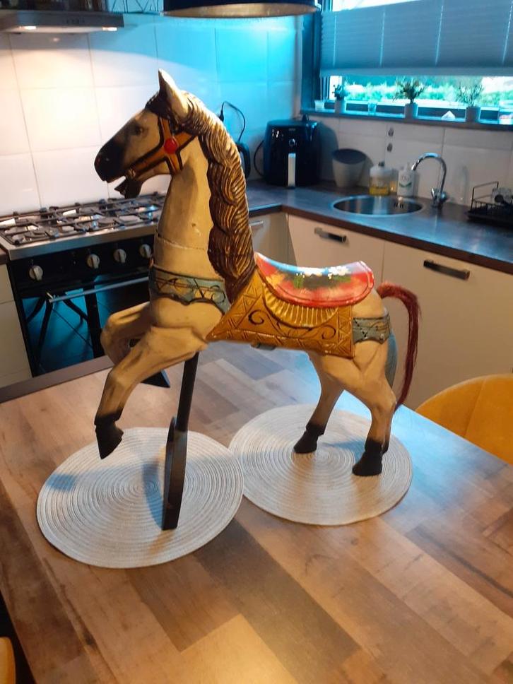 Antiek Draaimolenpaard - Nostalgie!, Antiek en Kunst, Kunst | Overige Kunst, Ophalen of Verzenden