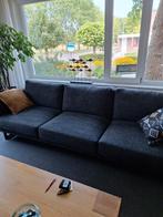 Mooie 3 zits bank met  grijs /zwart gemeleerde stof ., Huis en Inrichting, Ophalen, Zo goed als nieuw