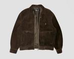 Polo Ralph Lauren Leather Nubuck Harrington Jacket, Bruin, Maat 48/50 (M), Ralph Lauren, Ophalen of Verzenden