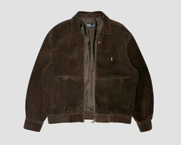 Polo Ralph Lauren Leather Nubuck Harrington Jacket beschikbaar voor biedingen