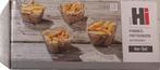 Leuke set van 4 mini frietmandjes Nieuw in doos., Ophalen, Overige materialen, Overige typen, Nieuw