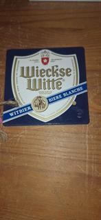 Wieckse witte tapschildje bordje (27.4), Verzamelen, Biermerken, Ophalen of Verzenden, Zo goed als nieuw, Glas of Glazen, Overige merken