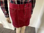 Bien Blue rood corduroy rokje NIEUW 34-36, Kleding | Dames, Bien blue, Nieuw, Ophalen of Verzenden, Maat 34 (XS) of kleiner