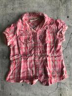 Bakkaboe bloesje maat 74 roze geruit blouse shirt, Meisje, Ophalen of Verzenden, Zo goed als nieuw, Overhemdje of Bloesje