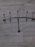 Metalen Kapstok - Donkerbruin met Roestlook, Wandkapstok, Gebruikt, Ophalen of Verzenden, Minder dan 100 cm