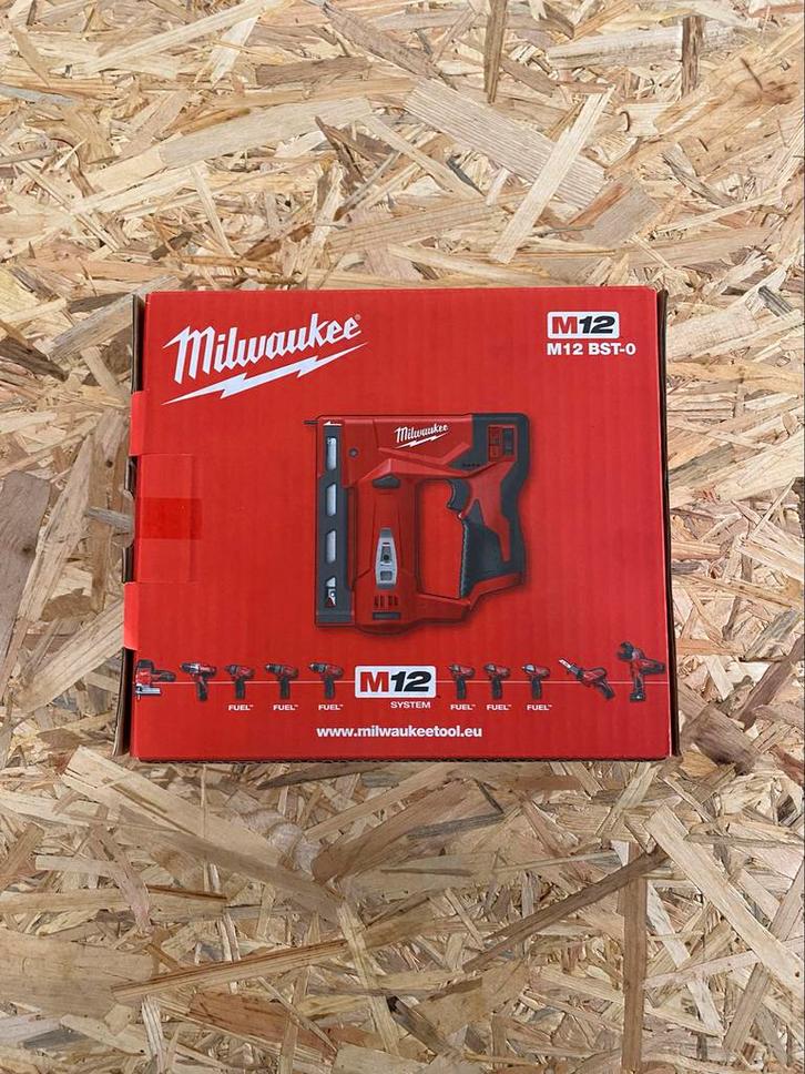 Milwaukee M12 BST-0 Tackerset + Accu & Lader - Nieuw!, Doe-het-zelf en Verbouw, Gereedschap | Handgereedschap, Nieuw, Ophalen of Verzenden
