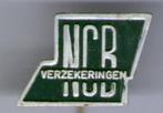 N.C.B. verzekeringen aluminium speldje ( W_062 ), Verzamelen, Verzenden, Zo goed als nieuw, Merk, Speldje of Pin